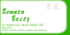 renato beitz business card